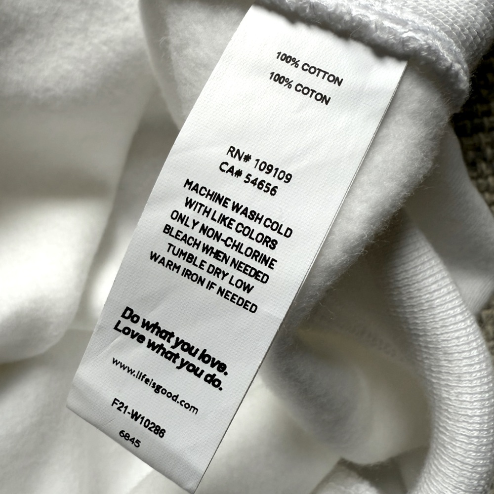 Women's LIG Orignal Positive Lifestyle Simply True Fleece Size L 100% Cotton - Picture 5 of 5